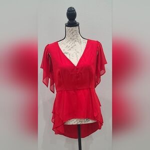 Bebe Vibrant Red Dress